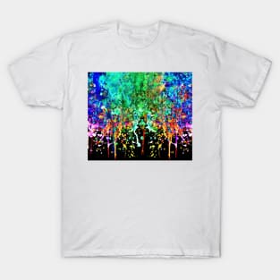 Grunge Rainbow Paint Drip T-Shirt